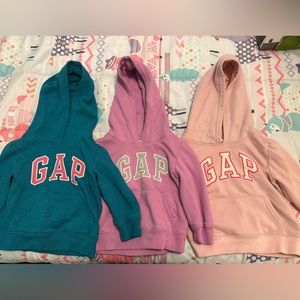 Toddler GAP hoodies, multi color